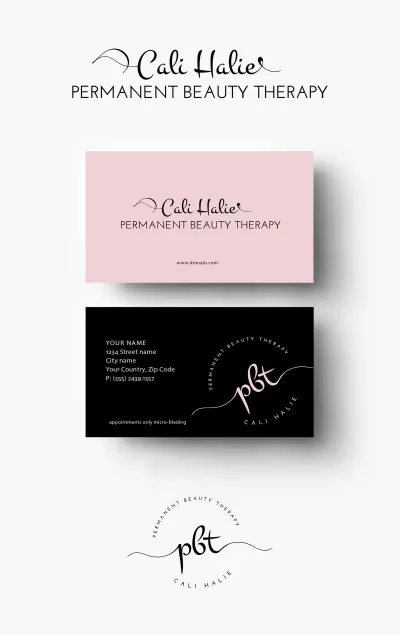 I well cosmetics logo design with creative concept