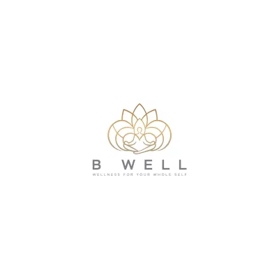 I will modern health yoga holistic wellness logo  