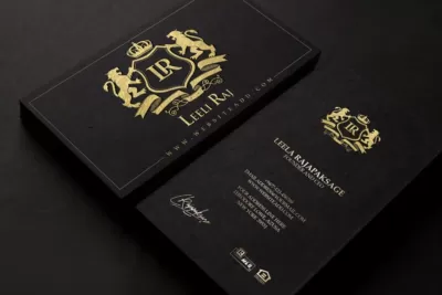 I will create luxury business card design