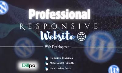 I will build responsive professional wordpress website design or blog website