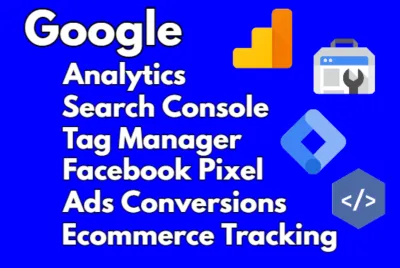 I will setup google analytics, search console, tag manager, bing webmaster hotjar