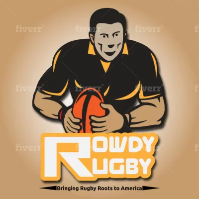 I will draw an unique rugby logo design bonus free editable file for $5.