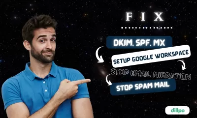 fix dkim spf mx setup google workspace fix stop spam mail fix email migration,PSD