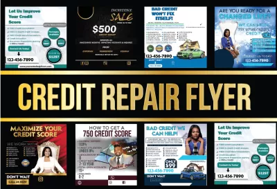  will design unique credit repair flyer, tax flyer , instagram and real estate flyer