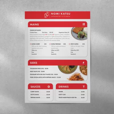 I will do restaurant flyer food menu card trifold brochure poster design