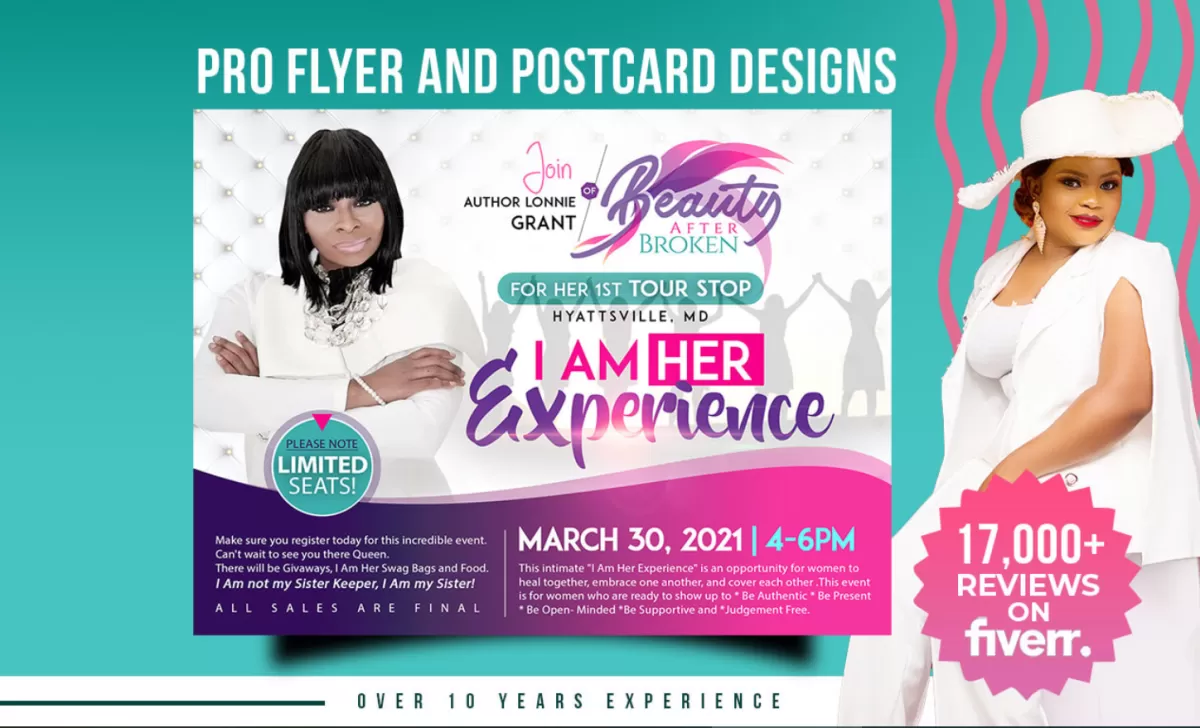 I will do exceptional event flyer design, postcard or church flyer