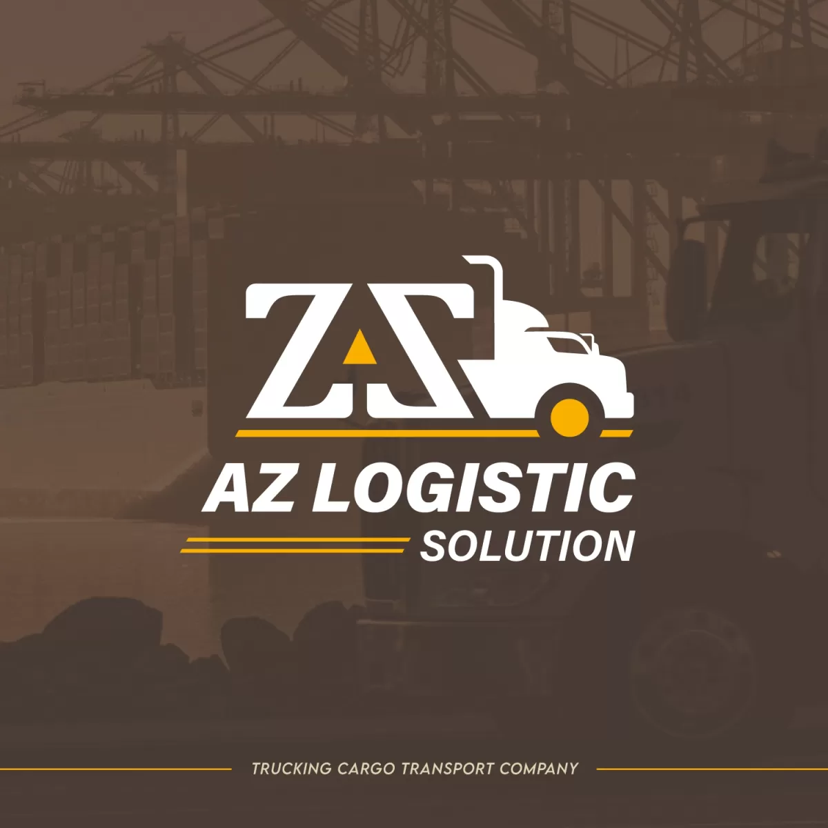 I will do professional transport logistics and trucking logo