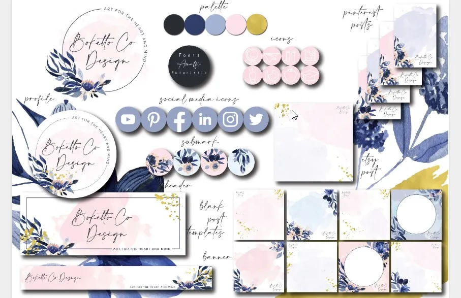 I will design a brand style guide and logo