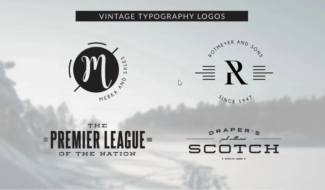 I will create a hand drawn, retro, badge, hipster vintage logo design