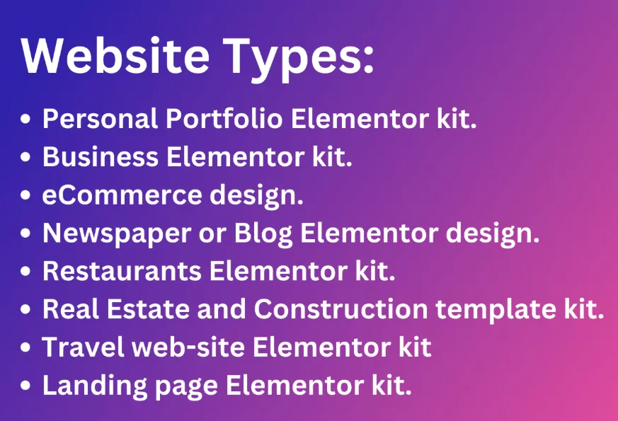 I will create wordpress website by elementor template kit