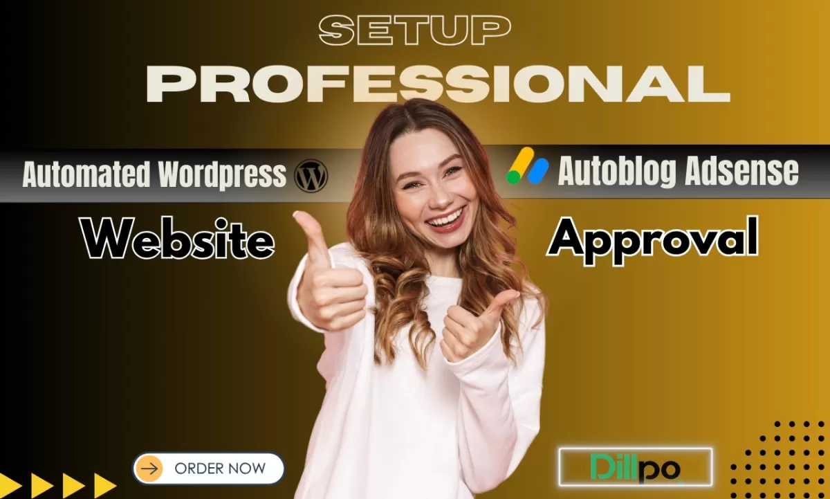 I will setup professional wordpress automated website autoblog adsense approval