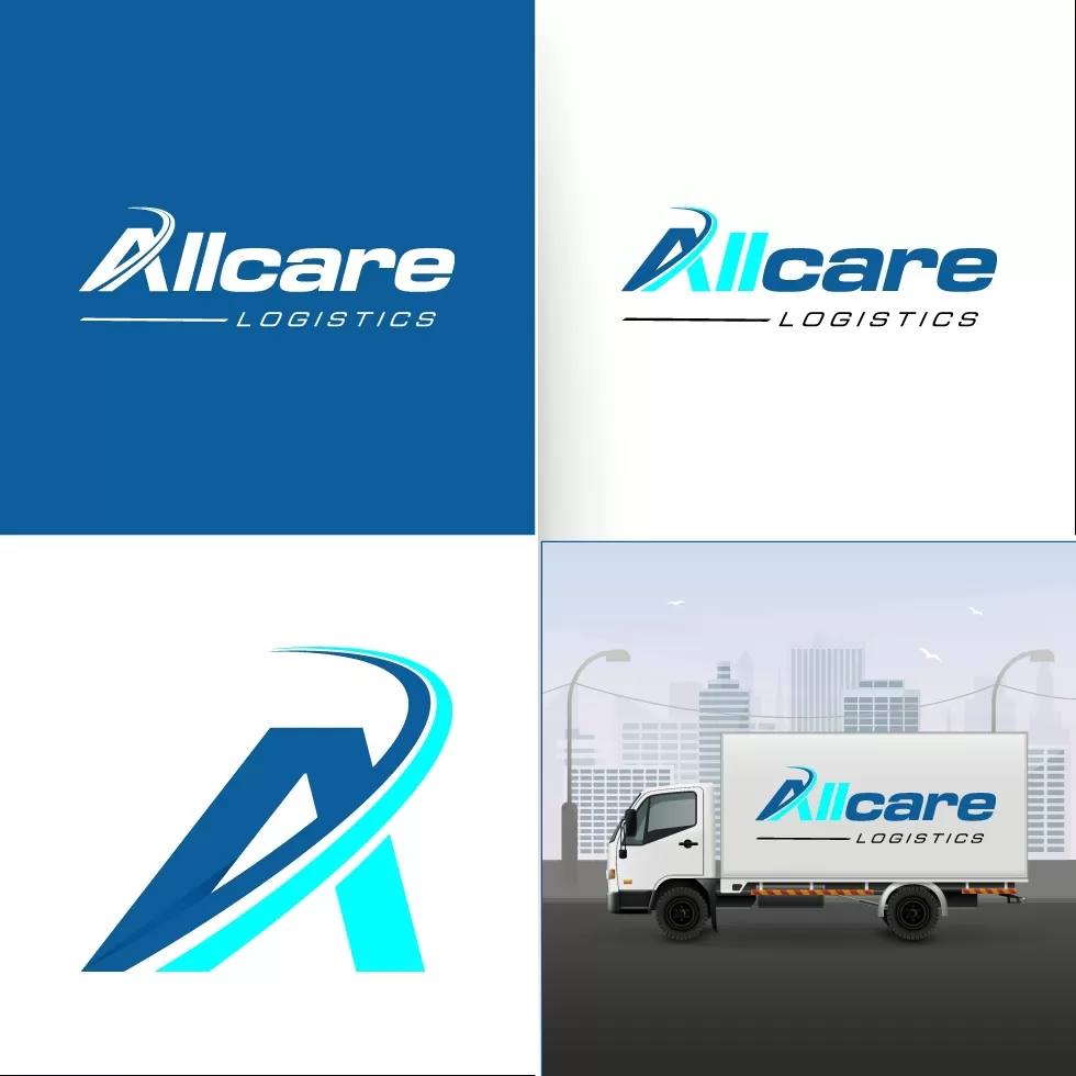 I will make unique transport logistic trucking logo
