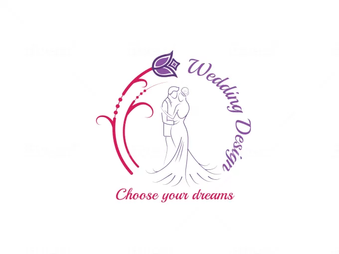 I will unique wedding logo design for your company, website or organization