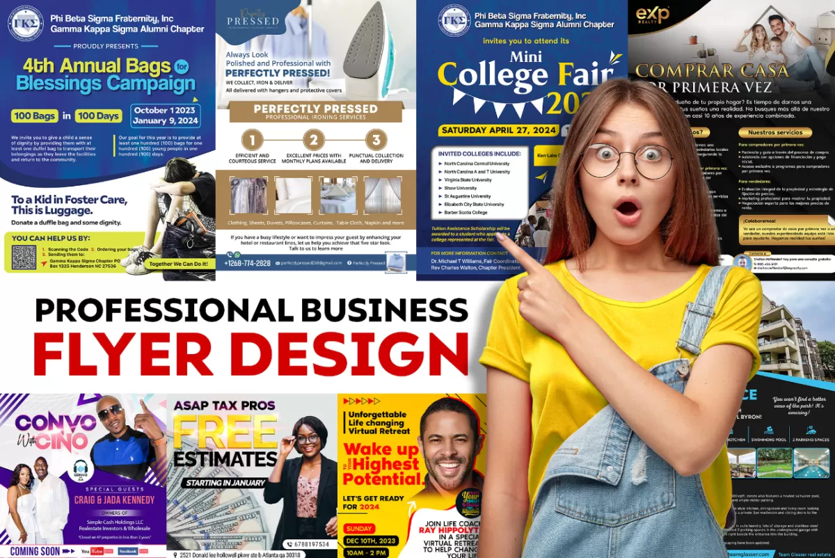 I will create professional business flyer design