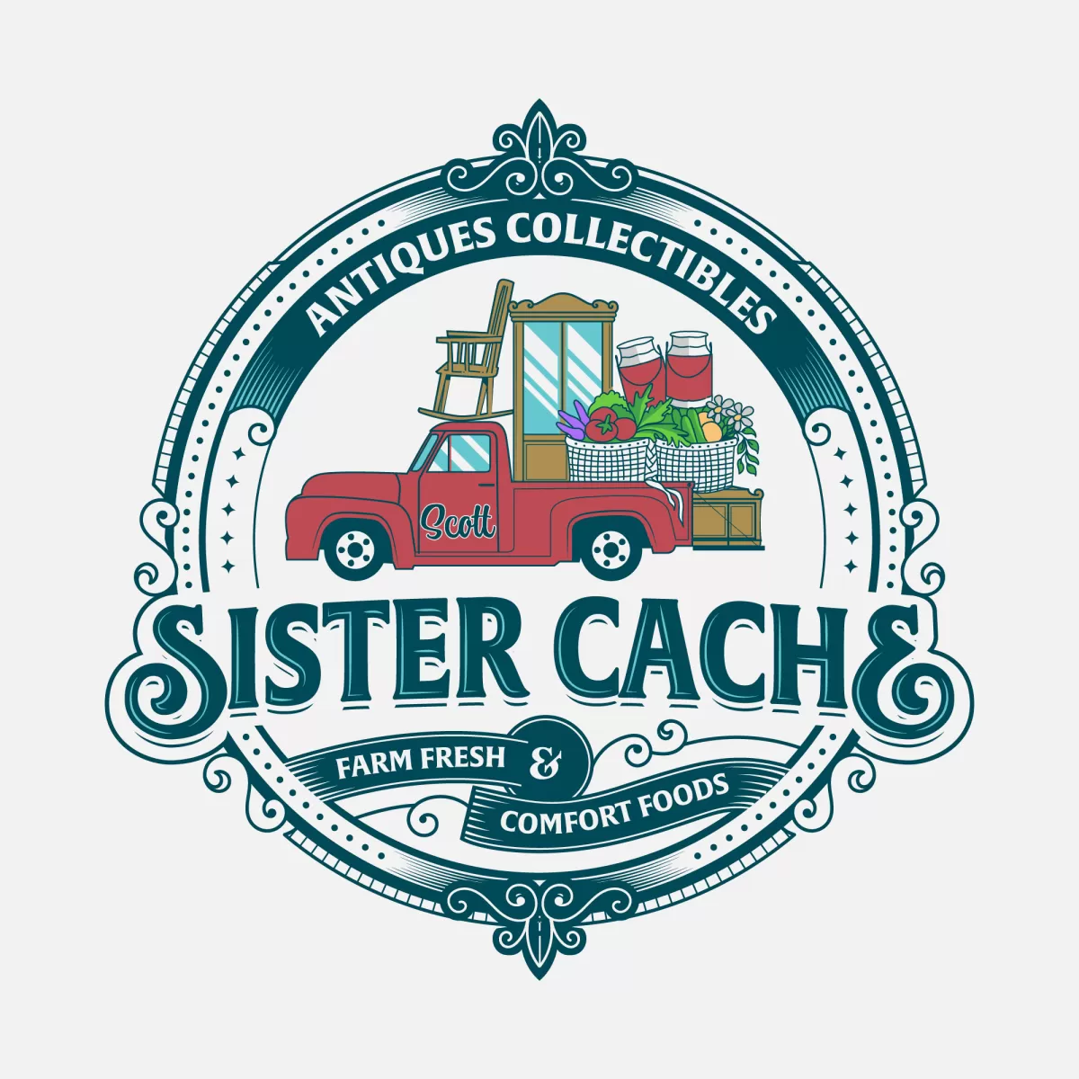 I will create antique and modern logo design for you