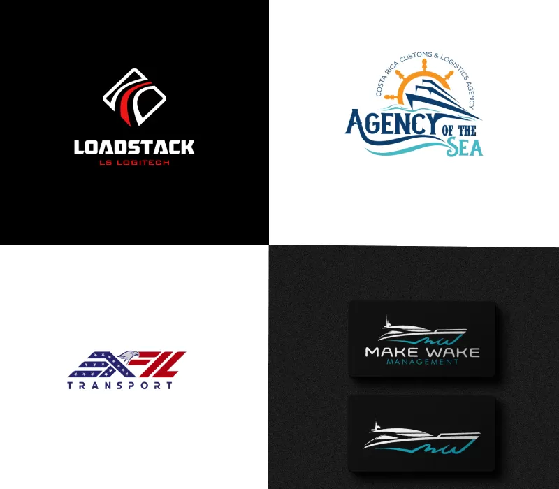 logo design for trucking transport and logistic