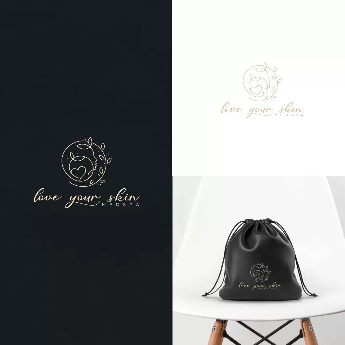 I will do watercolor feminine fashion,boutique,cosmetics logo