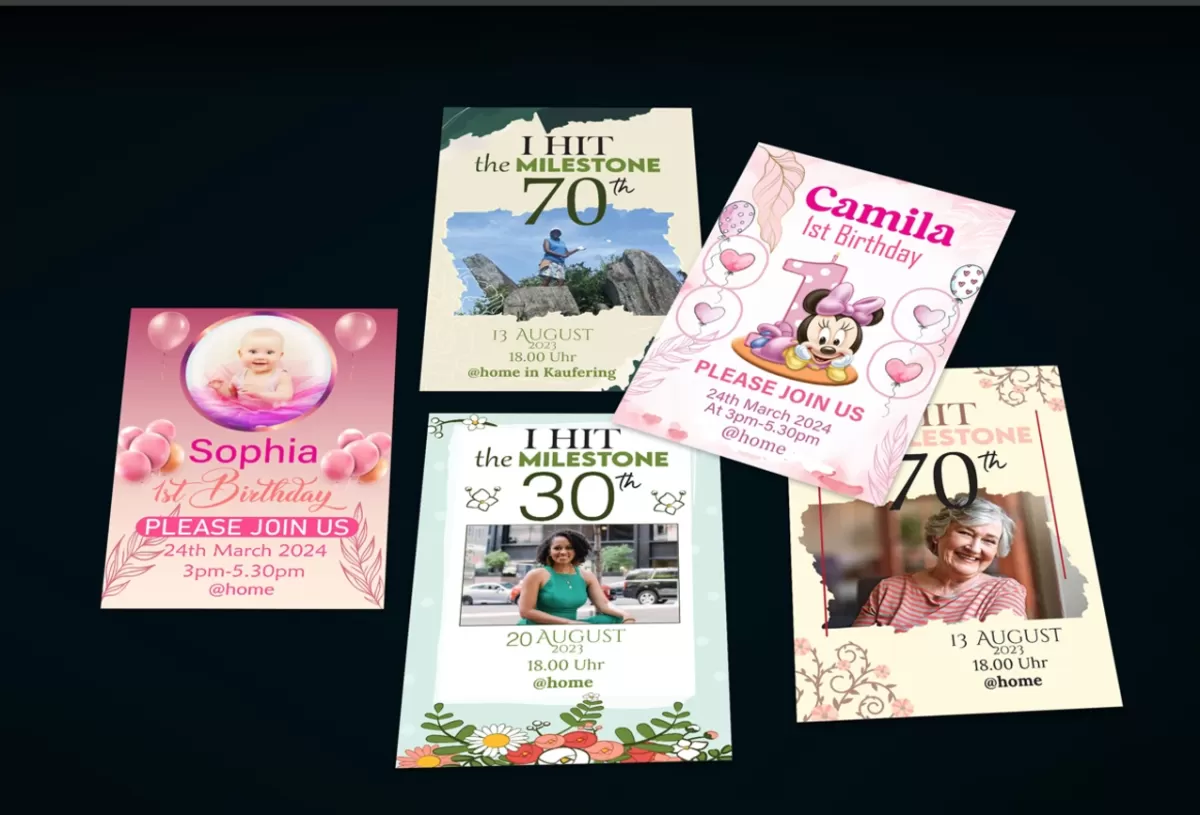 I will design invitation card for wedding, party or birthday