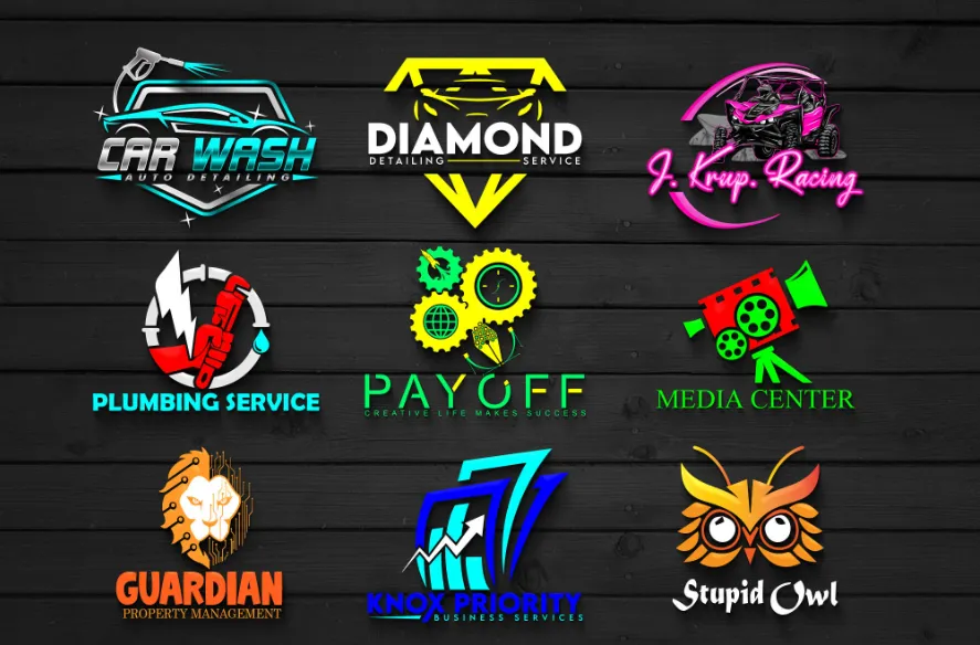I will do modern professional 3d business logo design