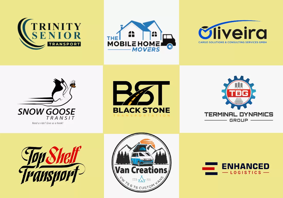 logo design for trucking transport and logistic