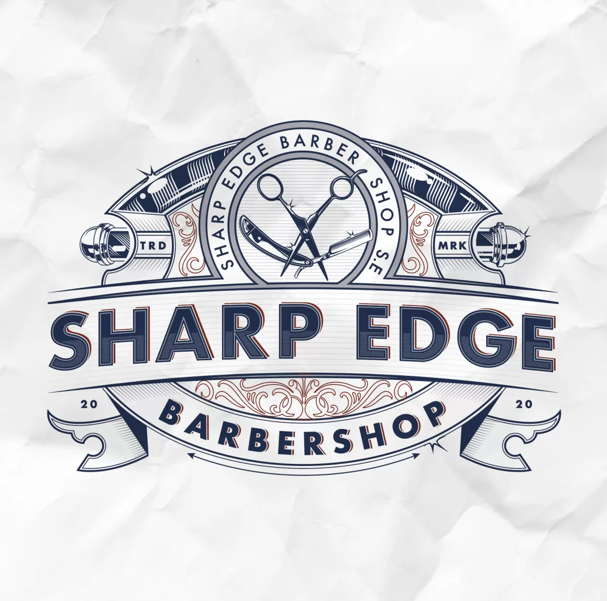 I will make outstanding barber shop logo design for 5 $ 