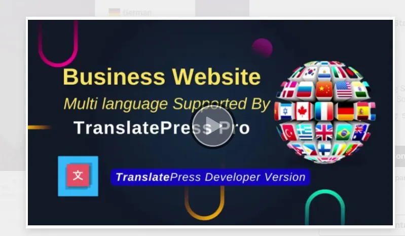 I will TranslatePress (Business) + Addon
