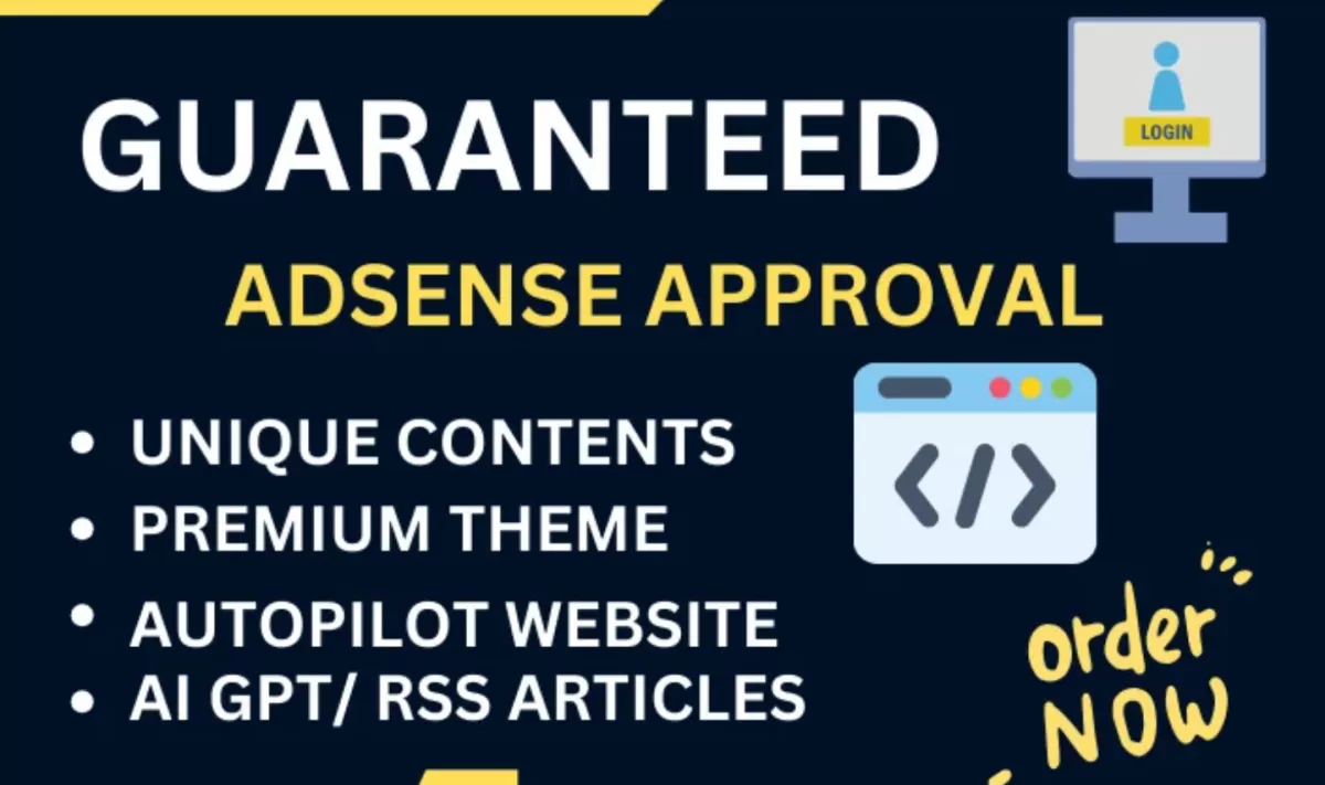 I will design wordpress google adsense approved websites on niches, Fiverr