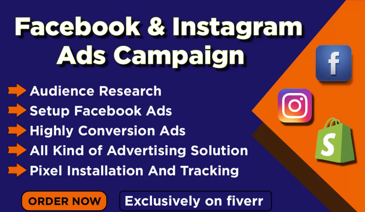 I will manage meta facebook, instagram ads campaign,run fb ads social media ads manager