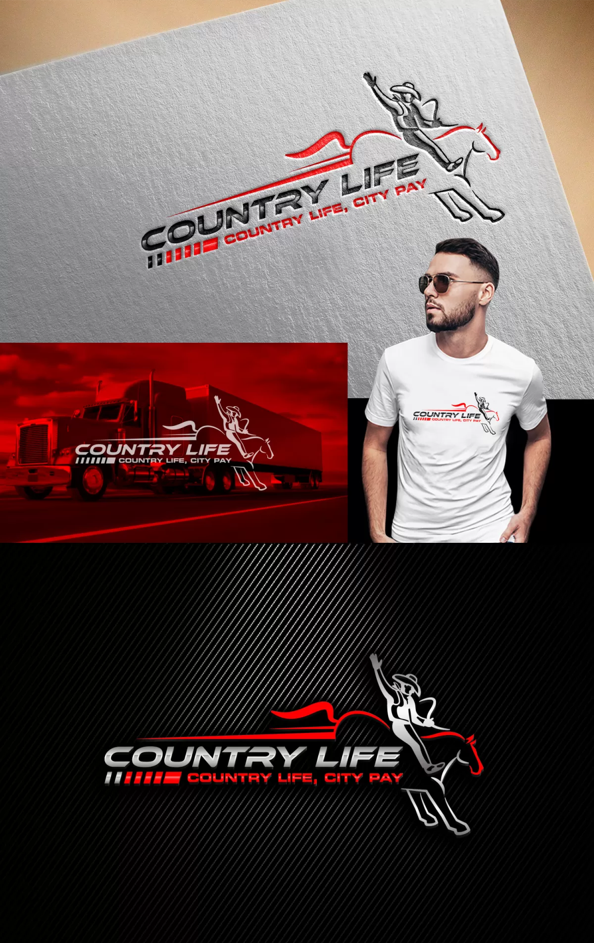 I will do unique trucking and moving company logo