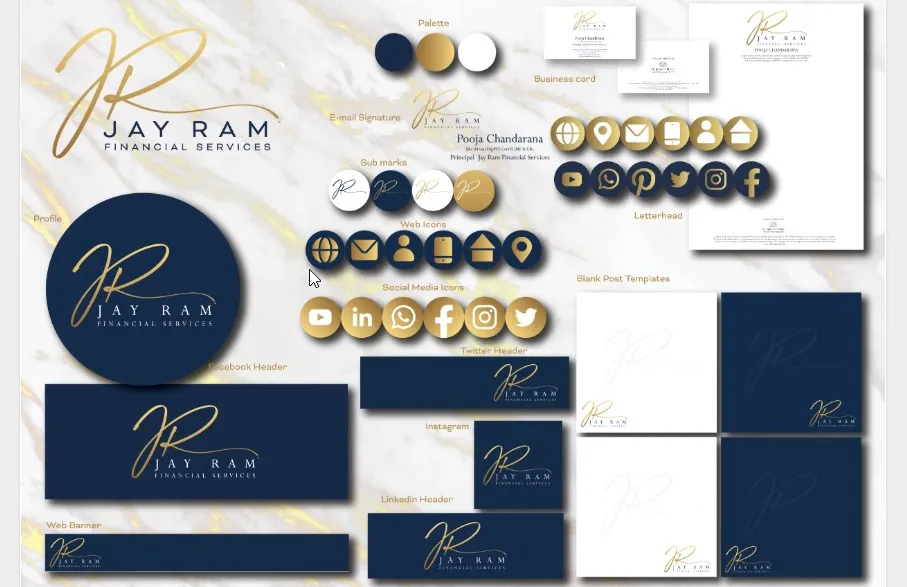 I will design a brand style guide and logo