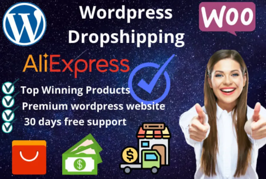 I will design wordpress woocommerce store and customize woodmart or oceanwp theme