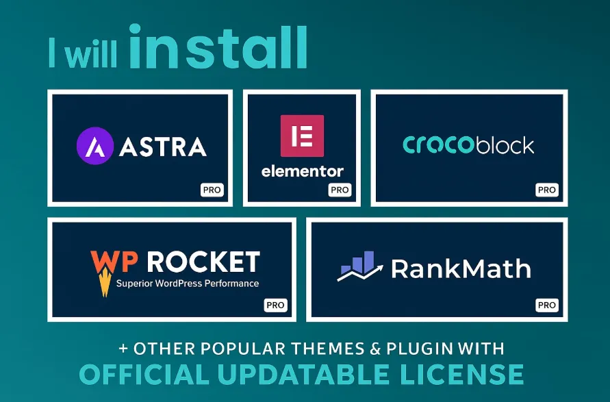 I will build design wordpress website by kadence gutenberg spectra blocks elementor pro