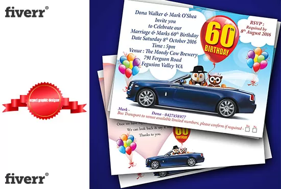I will design wonderful wedding invitation card
