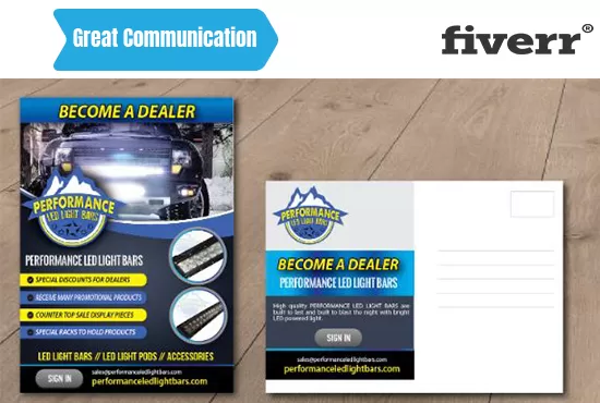 I will design perfect door hanger, rack card, dl flyer, postcard