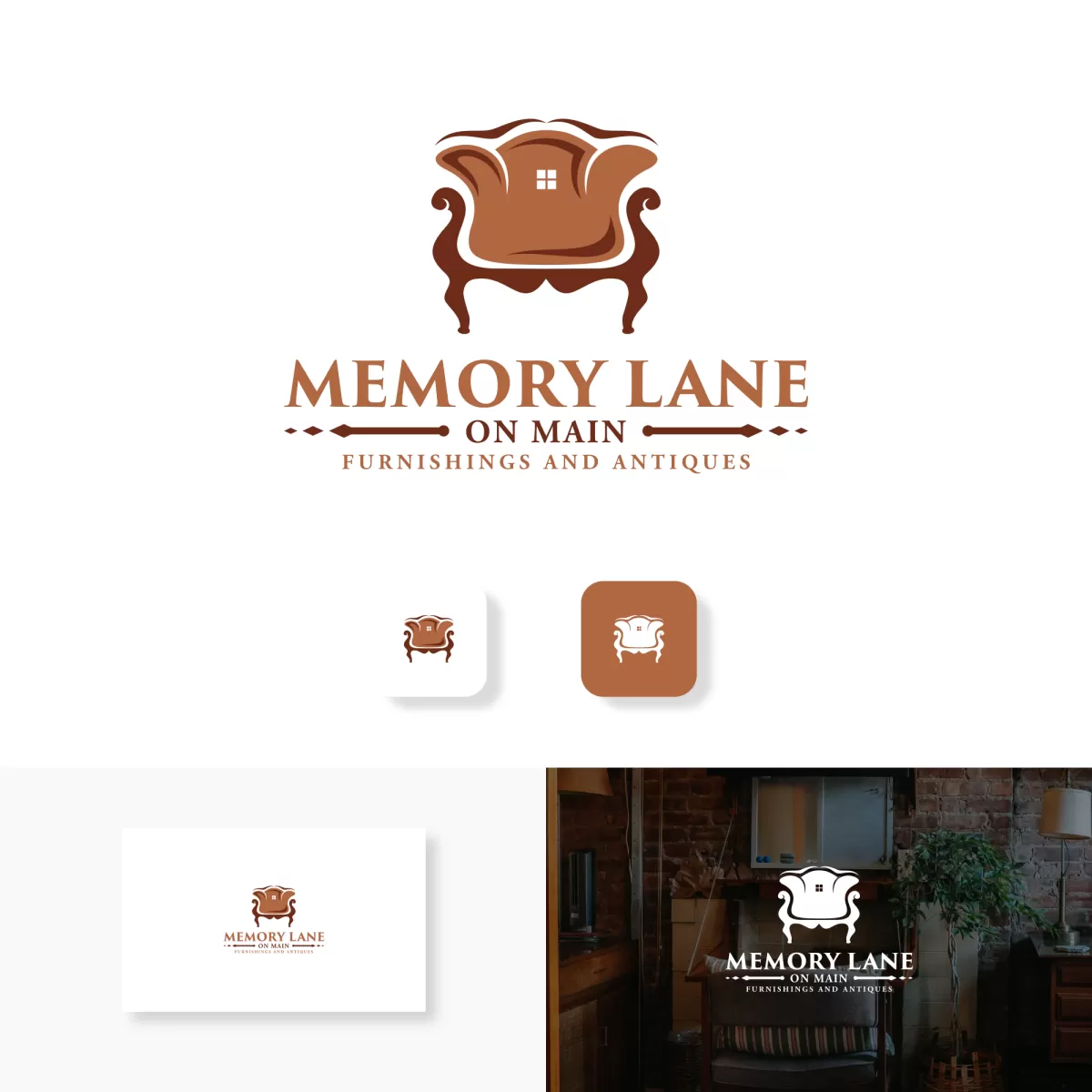 I will create a creative and unique furniture logo for your business