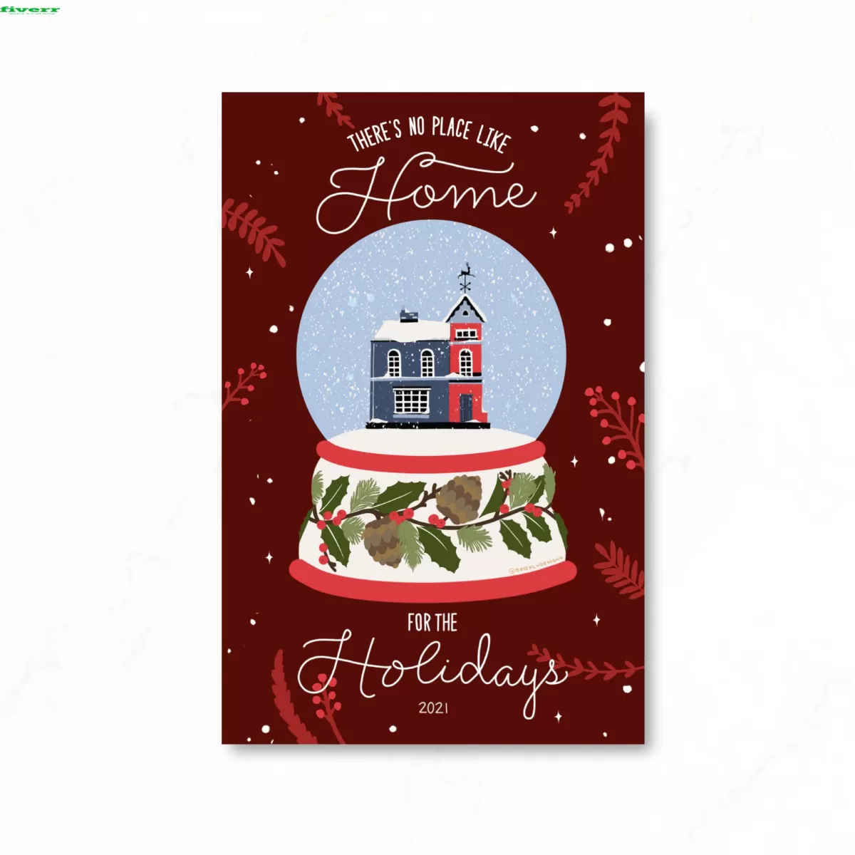 I will do christmas card, or any invitation card