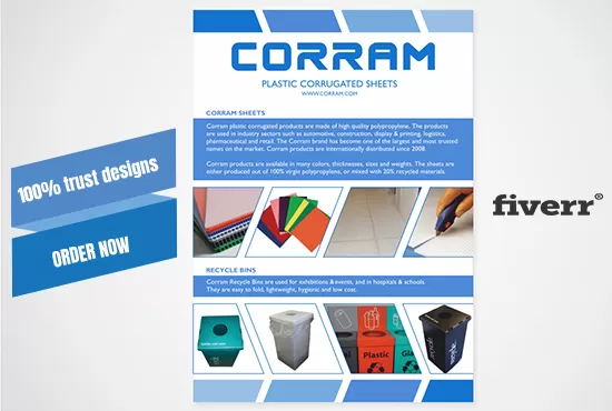 I will design a5 a4 a3 flyer brochure leaflet or poster