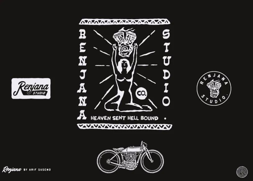 I will create vintage retro hand drawn logo