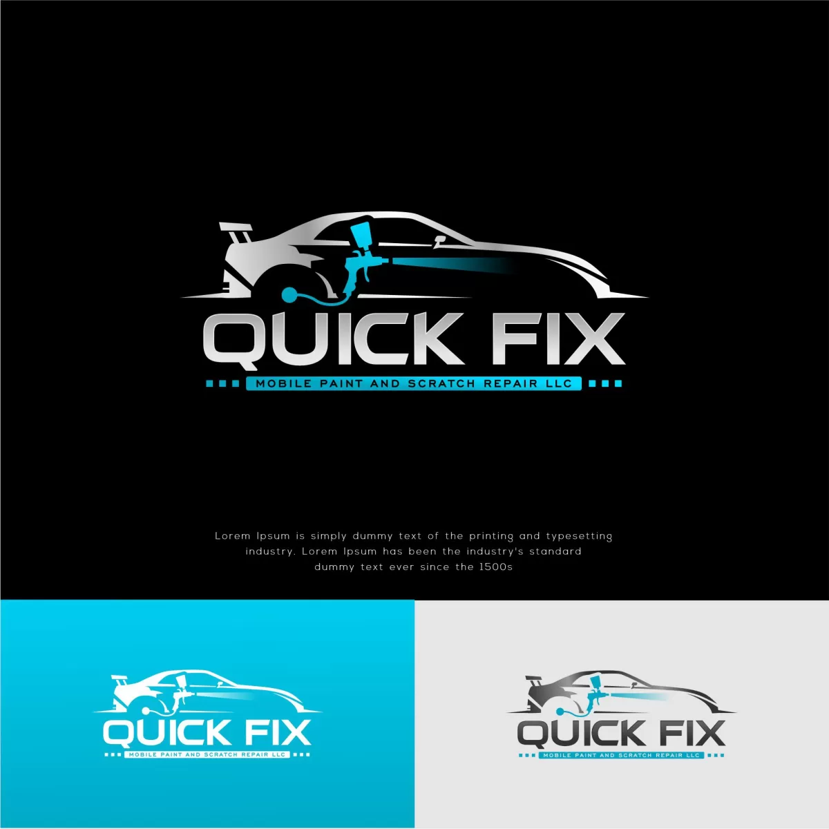 I will do outstanding modern auto detailing car wash logo