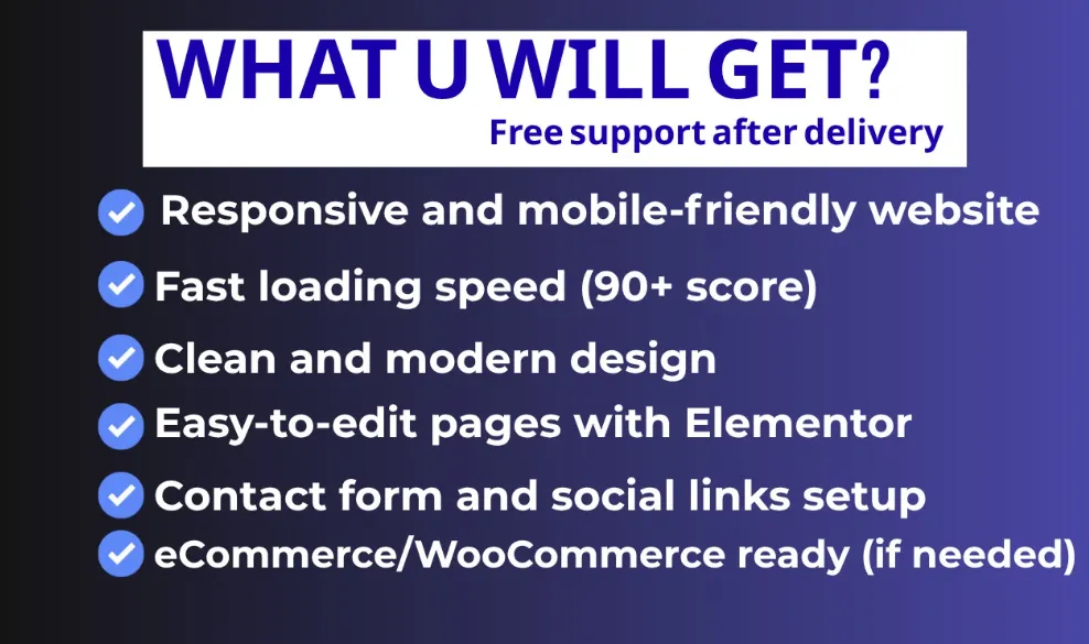 I will design responsive wordpress website with elementor pro