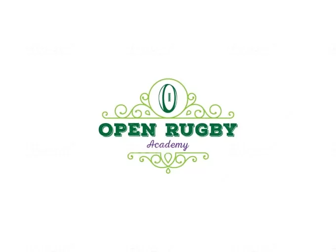 I will design unique rugby logo bonus free editable file