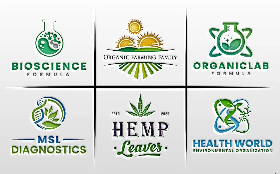 I will do organic natural landscape eco lawn care logo