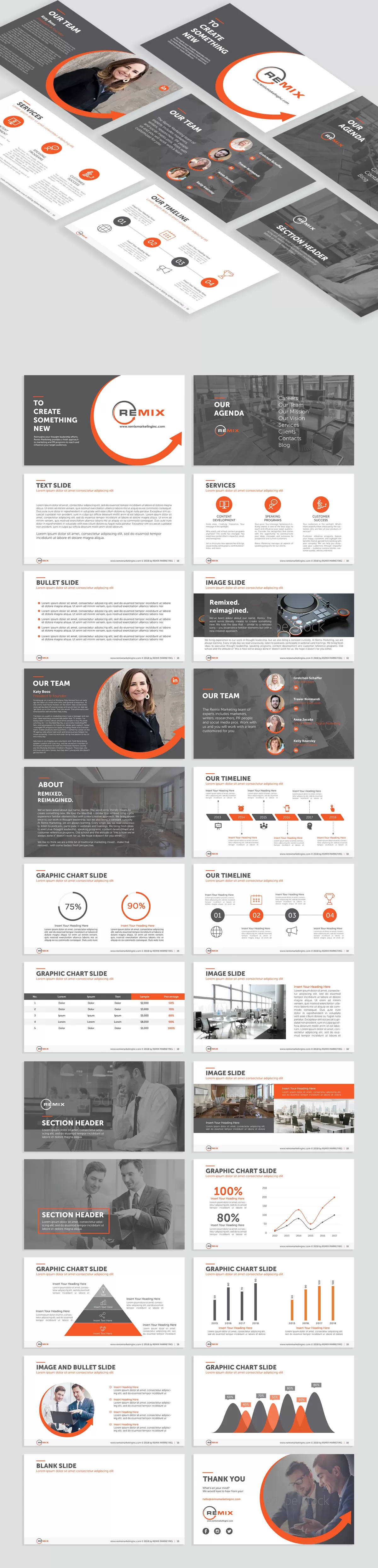 I will create branded powerpoint presentation for you