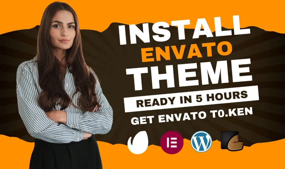 I will themeforest install theme envato element kit template kit using elementor pro