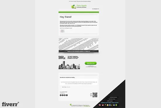 I will make an unique  email design