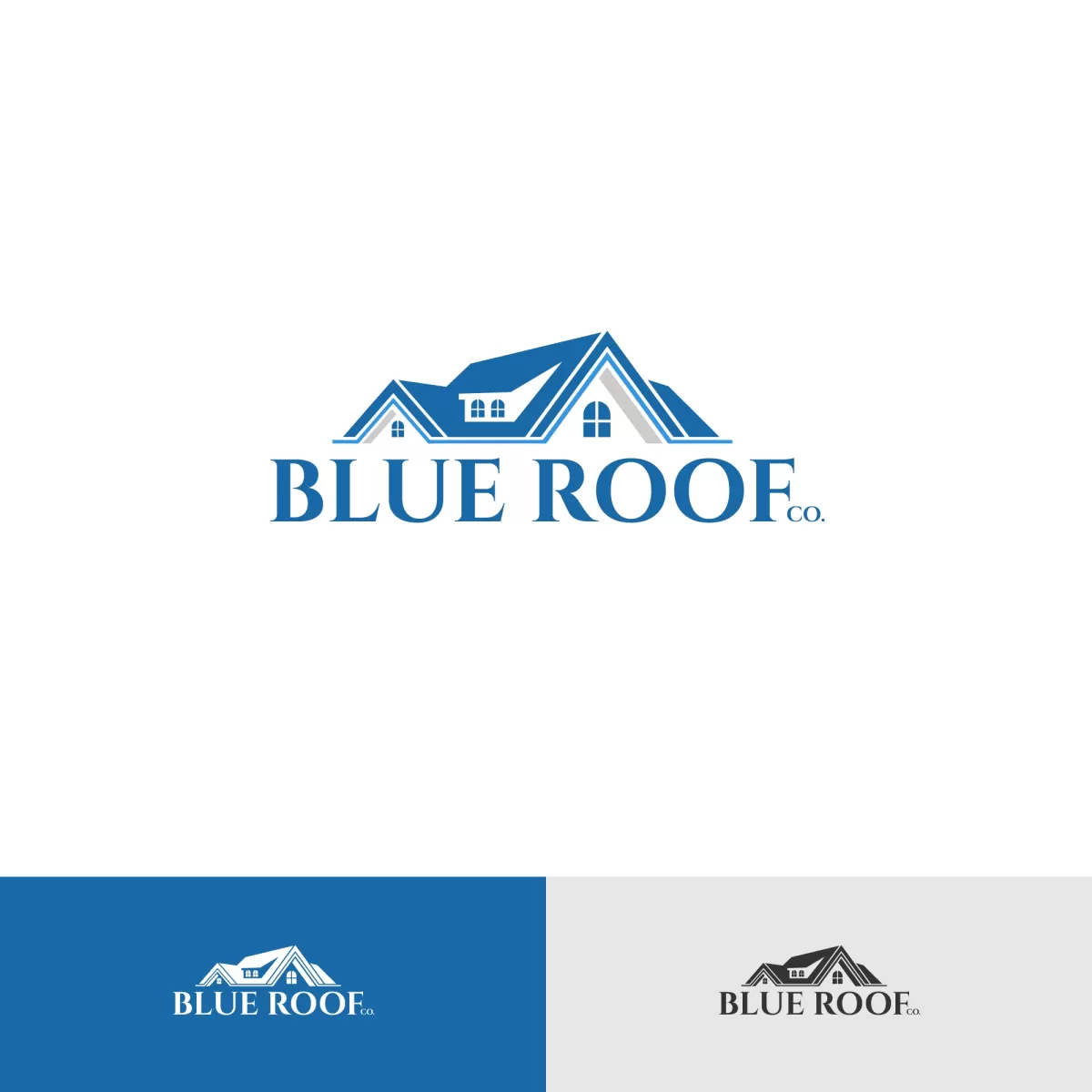 I will make an unique home repair, home decor, roofing logo design