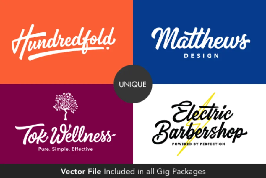 I will do business custom illustration vintage hand drawn logo