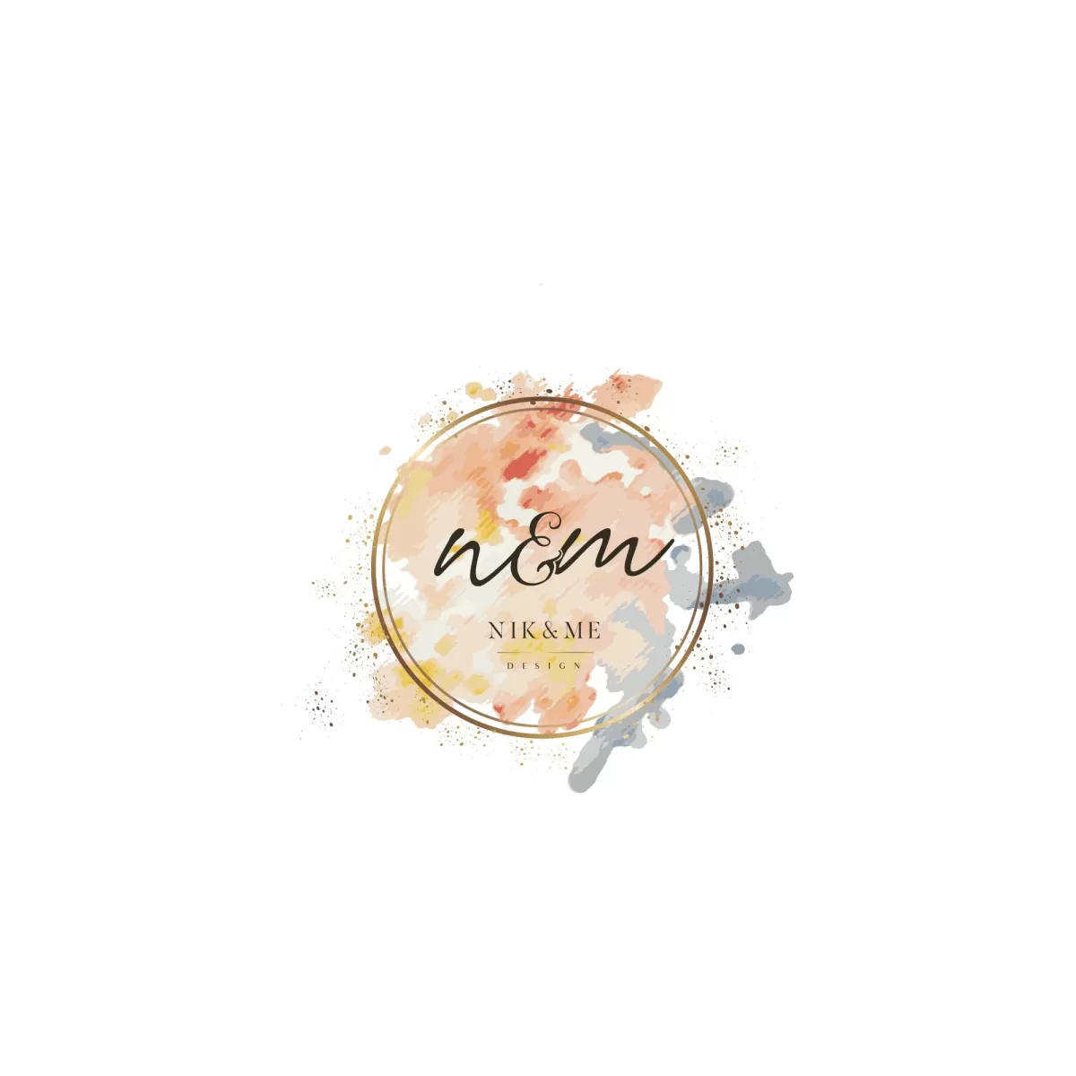 I will create hand drawn watercolor logo