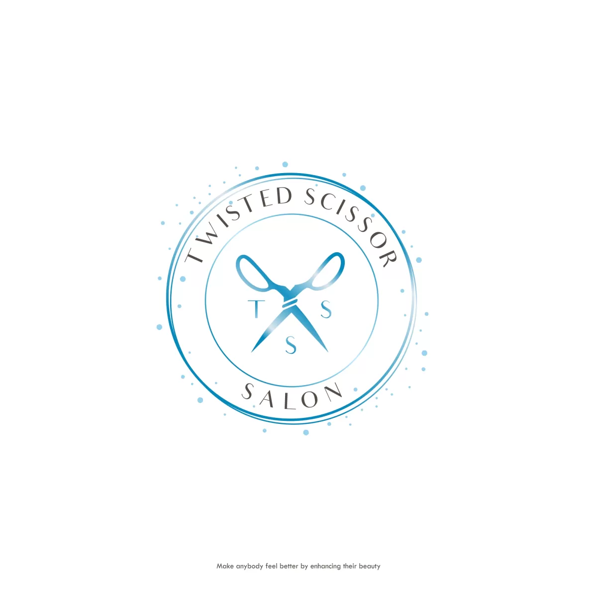 I will create hair extensions and hair salon logo