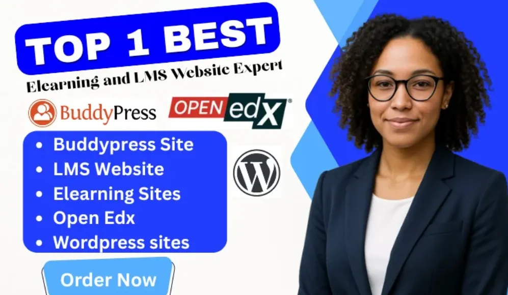 I will create wordpress lms elearning website, open edx, buddypress, tutor lms, course